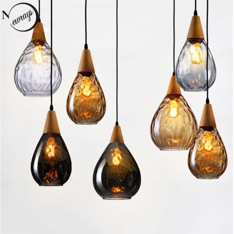 Modern Glass Hanging  Light Fixture