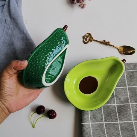 Avocado Glaze Color Ceramic Snack Bowl