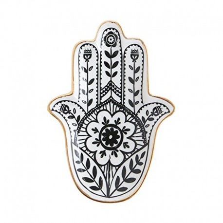 Turkish Hamsa Ceramic Jewelry Dish