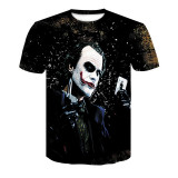 Unisex T-shirt 3D Print Cute Clown Hip-Hop T-Shirt Unisex Plus Size Round Neck.