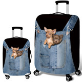 Cute Animal 3D Pattern Travel Luggage Protection Cover 18-32 Inch Suitcase