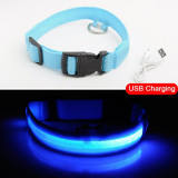 Glowing LED Dog Collar Anti-Lost Nylon Light For Dogs & Puppies