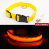 Glowing LED Dog Collar Anti-Lost Nylon Light For Dogs & Puppies