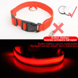 Glowing LED Dog Collar Anti-Lost Nylon Light For Dogs & Puppies