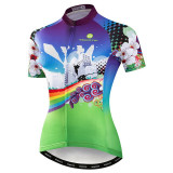 Weimostar Colorful Cycling Jersey Women Mountain Road Bike Cycling Shirt Team Bicycle.