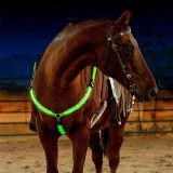 LED Horse Breastplate Nylon Webbing Night Vision Horse Riding Safety Equipment