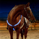 LED Horse Breastplate Nylon Webbing Night Vision Horse Riding Safety Equipment