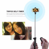 Wireless BT 4.0 Selfie Stick Remote Shutter Tripod Holder for Smartphones