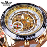 Sport Design Bezel Golden Watch Mens Watch Top Brand Luxury