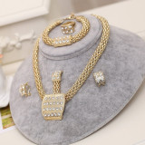 Dubai Gold Jewelry Sets - Crystal - Rhinestone