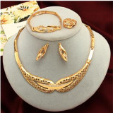 Dubai Gold Jewelry Sets - Crystal - Rhinestone