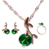 ZOSHI Crystal Jewelry Sets for Women Necklace Earrings Ring Party Jewellery Accessories