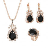 ZOSHI Crystal Jewelry Sets for Women Necklace Earrings Ring Party Jewellery Accessories