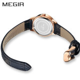 Women Luxury Watch Reloj Mujer MEGIR Twinkly Small Women Watches Rose Gold