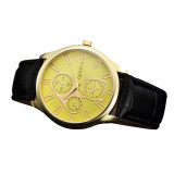 New line Men's Watch Luxury Brand Quartz Clock Leather Relogio.