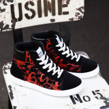 Male Latest Fashion Unique POD Pattern Printed Lace Up High Sneakers Cool Selection Available