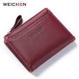 Ladies Wallets With Individual ID Card Holder Zipper Coin Pocket