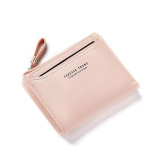 Ladies Wallets With Individual ID Card Holder Zipper Coin Pocket