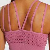 High Impact Seamless Sports Bra Energy Push Up Gym Crop Top Padded Active Wear