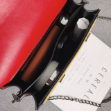 Quality Leather Patchwork Messenger Shoulder Bag