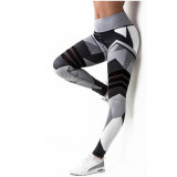 Activewear High Waist Fitness Leggings Fashion Stretch Patchwork