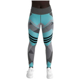 Activewear High Waist Fitness Leggings Fashion Stretch Patchwork