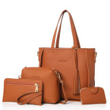 Ladies Bag Set Top-Handle Big Capacity Handbag Fashion Shoulder Bag Purse Leather Crossbody Bag