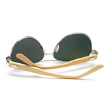 Bamboo Sunglasses Men And Women Pilot Brand Designer Sun Glasses