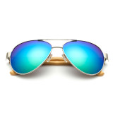 Bamboo Sunglasses Men And Women Pilot Brand Designer Sun Glasses