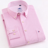 Langmeng Quality French brand 100% Cotton Solid Color Shirt