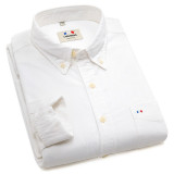 Langmeng Quality French brand 100% Cotton Solid Color Shirt