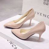 2018 HOT Women Shoes Pointed Toe Pumps Patent Leather Dress High Heels