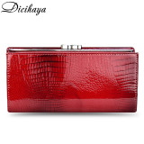 DICIHAYA Genuine Leather Women Wallet Multifunction Womens Clutch Billetera Card Holder.