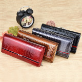 DICIHAYA Genuine Leather Women Wallet Multifunction Womens Clutch Billetera Card Holder.