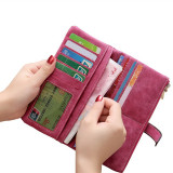 Fashion Luxury Brand Women Wallets Matte Leather Wallet Coin Purse Card Holder.