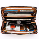 Luxury Leather Men's Clutch Wallet Business Carteras Mujer Wallets.