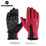 Touch Screen Bike Gloves Winter Thermal Windproof Warm Full Finger Cycling Glove Anti-slip For Men/Women