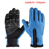 Touch Screen Bike Gloves Winter Thermal Windproof Warm Full Finger Cycling Glove Anti-slip For Men/Women