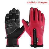 Touch Screen Bike Gloves Winter Thermal Windproof Warm Full Finger Cycling Glove Anti-slip For Men/Women