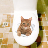 Cats 3D Wall Sticker Toilet Stickers Home Decoration