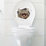 Cats 3D Wall Sticker Toilet Stickers Home Decoration