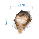 Cats 3D Wall Sticker Toilet Stickers Home Decoration