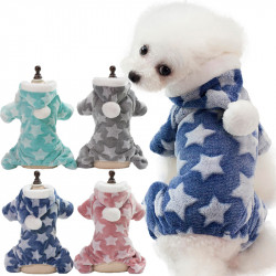 Winter Dog Clothes for Small Dogs Warm Flannel Clothing Dog Coat Jacket Hoodies Outfit for Chihuahua/Poodles