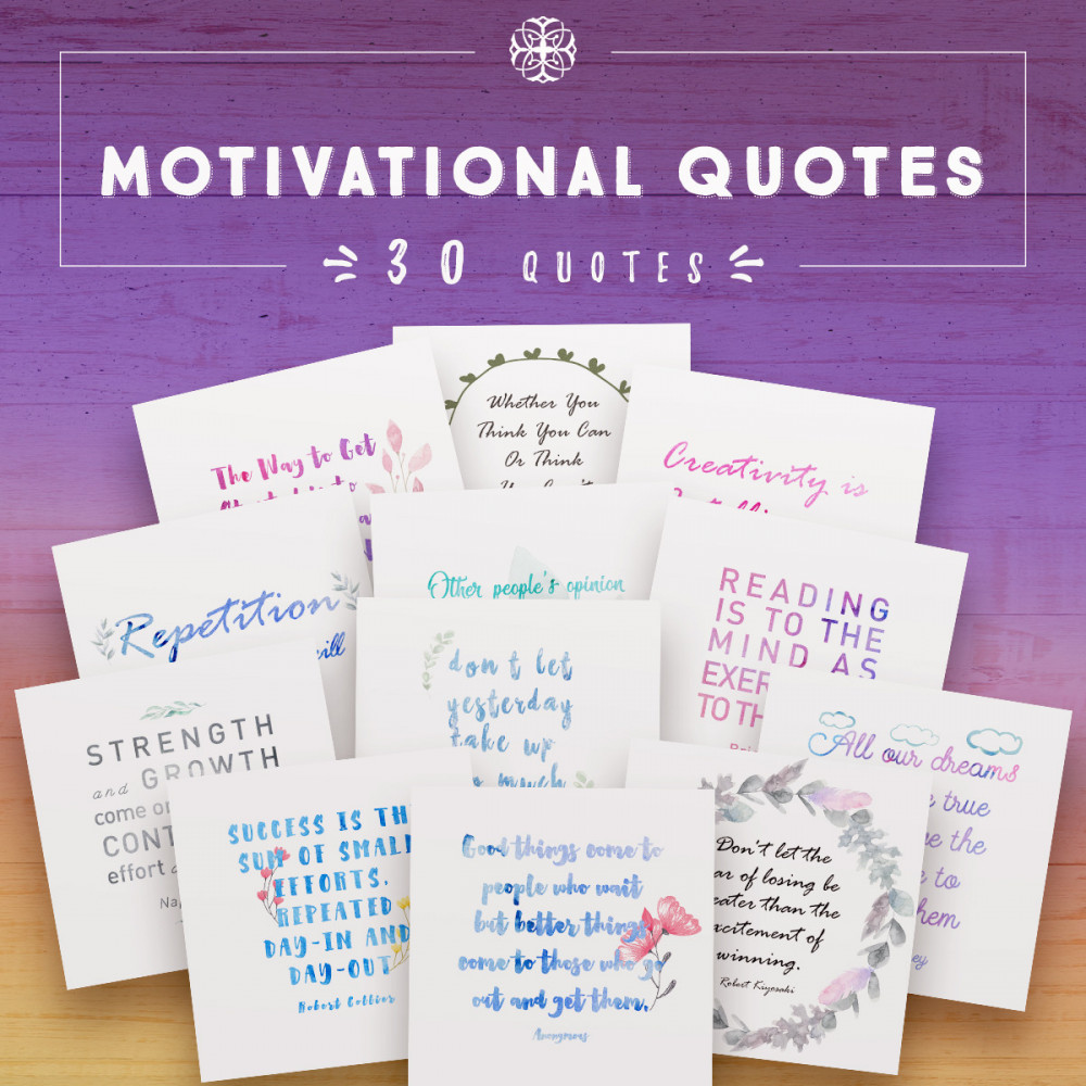 Inspiring Motivational Quotes [30 quotes]
