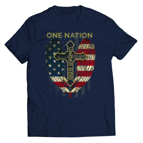 One Nation Under God Flag Cross
