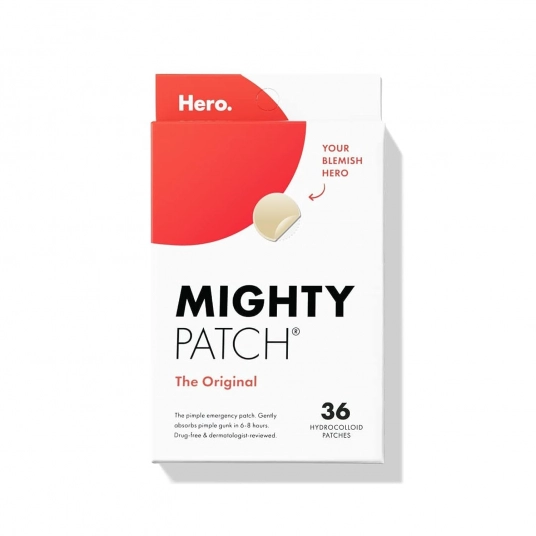 Mighty Patch™ Original patch from Hero Cosmetics – Hydrocolloid Acne Pimple Patch for Covering Zits and Blemishes, Spot Stickers