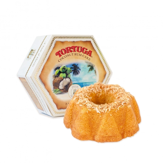 TORTUGA Caribbean Taste of Florida Coconut Rum Cake – 16 oz Rum Cake – The Perfect Premium Gourmet Gift for Gift Baskets, Partie