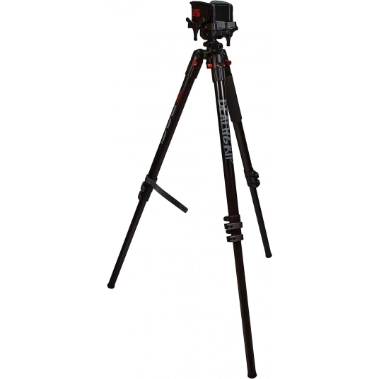 BOG DeathGrip Aluminum Tripod with Durable Aluminum Frame, Lightweight, Stable Design, Bubble Level, Adjustable Legs, Shooting R