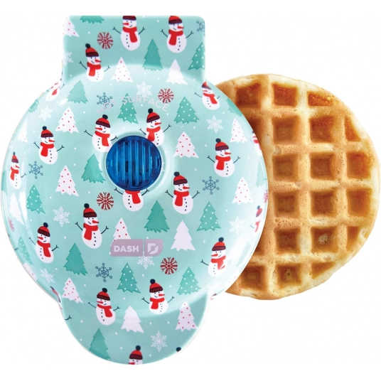 DASH Mini Maker for Individual Waffles, Hash Browns, Keto Chaffles with Easy to Clean