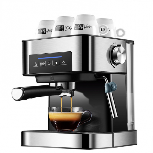20 Bar Italian Type Espresso Coffee Maker with Milk Frother Wand for Espresso Cappuccino Latte and Mocha